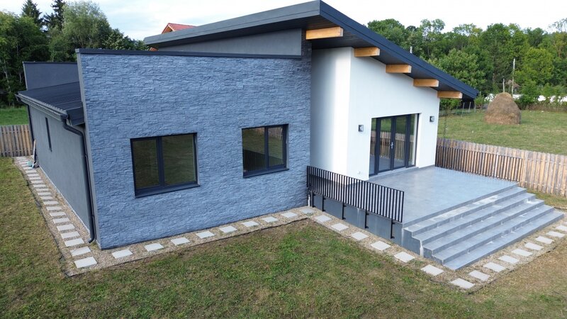 Breaza, judetul Prahova, casa exceptionala sistem timber-frame